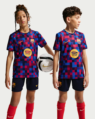 FC Barcelona Big Kids' Nike Dri-FIT Soccer Pre-Match Top. Nike.com